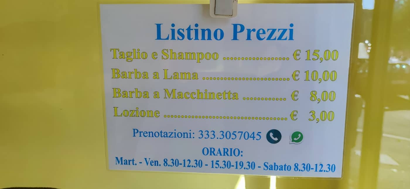 Barbiere Alessandro Zani — dettaglio