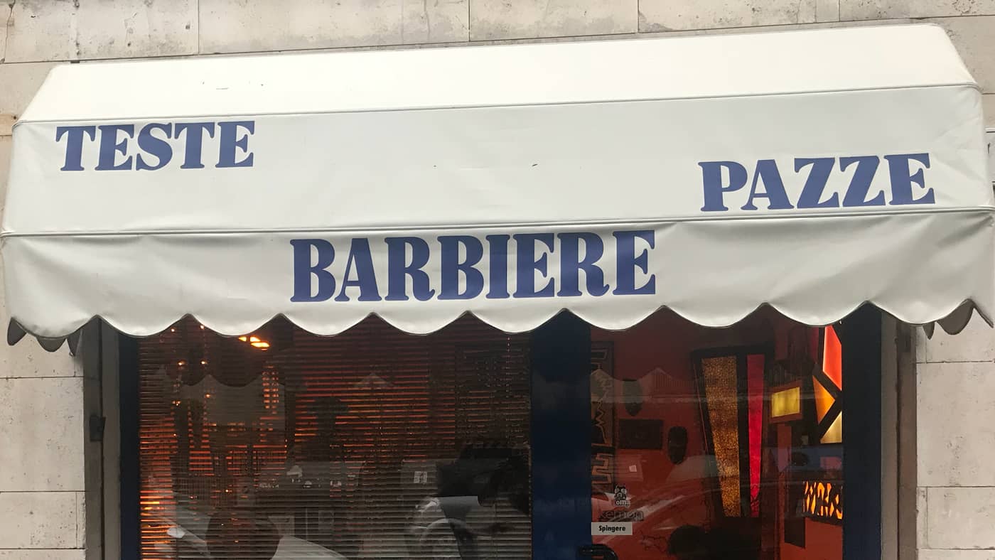 Teste Pazze Barbiere — interno